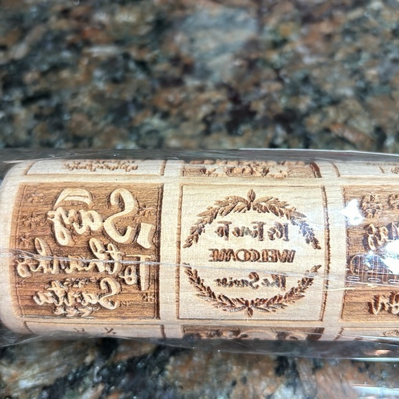 NEW Christmas Stamp Wooden Rolling Pin - Picture 8 of 12